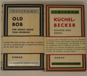 Lot 3471, Auction  123, Moderne Romanreihe, Die und Heartfield, John - Illustr., Zwei Romane der Reihe mit Umschlägen v. J. Heartfield