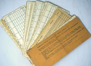 Lot 3780, Auction  123, Raschke, Ulrich, Gedichte auf Lochkarten