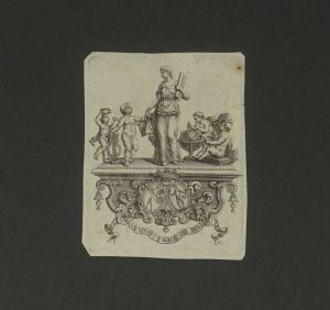Lot 3802, Auction  123, Exlibris des 17. bis 18. Jahrhundert., 20 Kupfertisch-Exlibris davon 16 montiert
