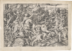 Lot 5091, Auction  123, Hopfer, Hieronymus, Reiterschlachtszene
