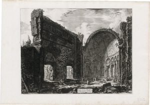 Lot 5251, Auction  123, Piranesi, Giovanni Battista, Avanzi di una Sala appartenente al Castro Pretorio nella Villa Adriana in Tivoli