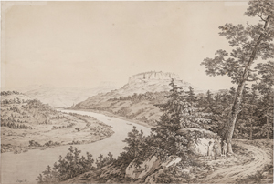Lot 5286, Auction  123, Zingg, Adrian, Blick auf Königstein von der Seite Elbe genommen