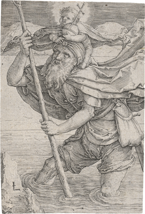 Lot 5791, Auction  123, Leyden, Lucas van, Der hl. Christophorus