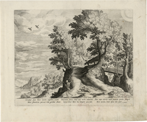 Lot 5867, Auction  123, Sadeler I, Johannes, Landschaft mit Tod und Amor