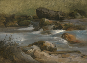 Lot 6081, Auction  123, Gauermann, Friedrich, Wildbach Strub bei Ischl