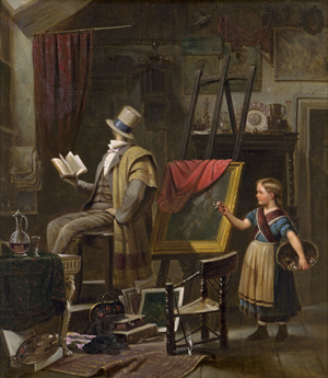 Lot 6098, Auction  123, Deutsch, um 1870. Im Maleratelier