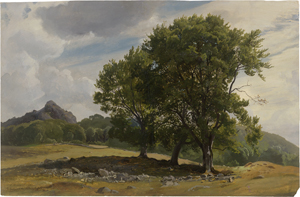 Lot 6101, Auction  123, Hummel, Carl Maria Nikolaus, Landschaft mit der Milseburg bei Kleinsassen in der Rhön