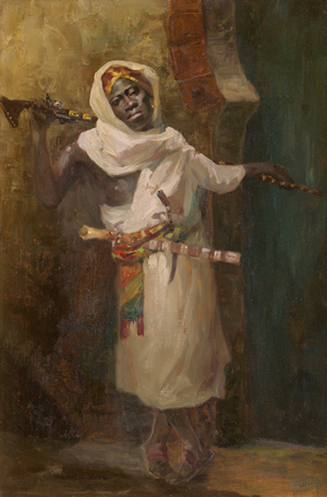 Lot 6114, Auction  123, Pedersen, Hugo Vilfred, Der nubische Palastwächter