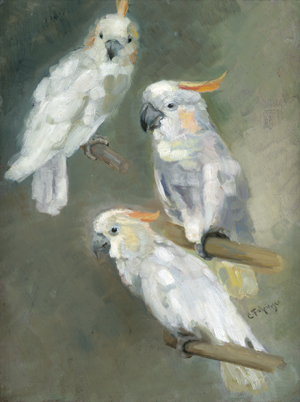 Lot 6192, Auction  123, Fahringer, Carl, Drei Kakadus