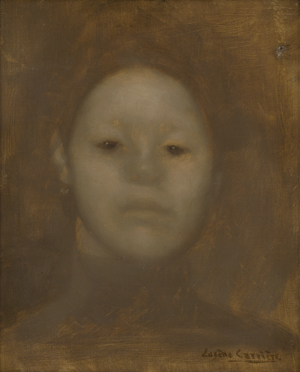 Lot 6202, Auction  123, Carrière, Eugène Anatole, Kopf einer jungen Frau, wohl die Tochter Lucie Carrière