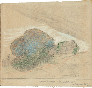 Lot 6358, Auction  123, Mediz-Pelikan, Emilie, Blühende Steineiche bei Duino