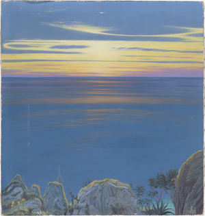 Lot 6408, Auction  123, Gasch, Walther, "Abendstimmung am Tyrrhenischen Meer"