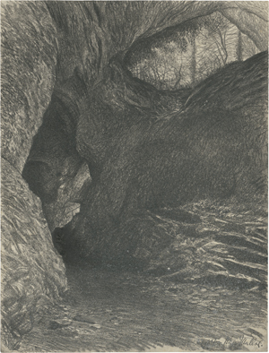 Lot 7072, Auction  123, Müller, Richard, Grotte in der sächsischen Schweiz