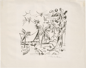 Lot 7099, Auction  123, Pechstein, Hermann Max, Südsee. Reisebilder 40 (Im Tarofeld)