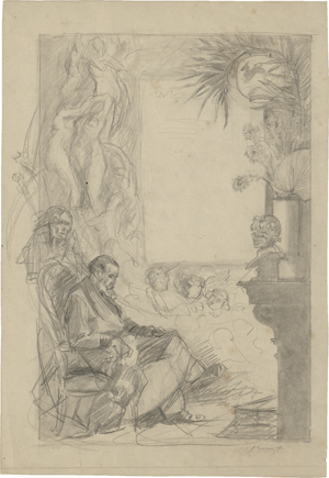 Lot 7107, Auction  123, Slevogt, Max, Der alte Mann und der Tod