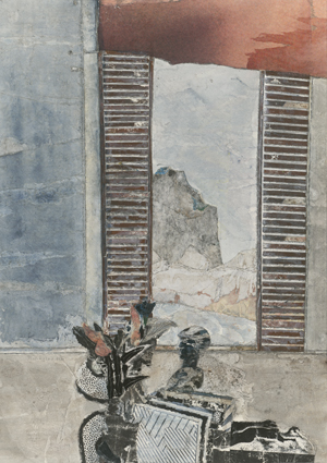 Lot 7296, Auction  123, Kügler, Rudolf, Landschaft; Blick durch die Tür