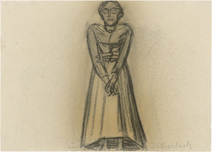 Lot 8034, Auction  123, Barlach, Ernst, Stehende mit gefalteten Händen