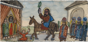 Lot 8191, Auction  123, Nikifor, Einzug nach Jerusalem