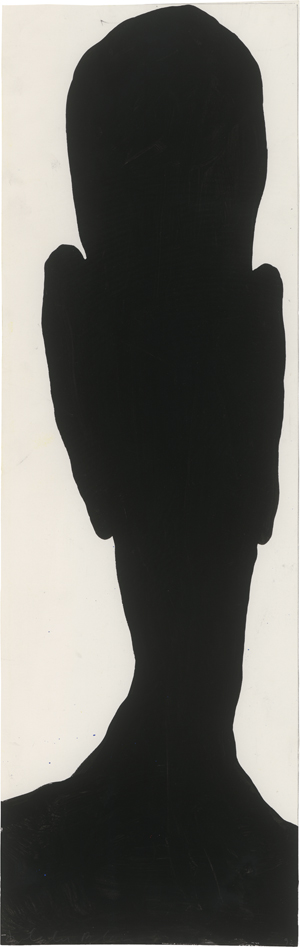 Lot 8255, Auction  123, Blais, Jean Charles, Ohne Titel (Silhouetted black head)