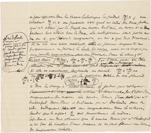 Lot 2536, Auction  124, Becquerel, Henri, Manuskript-Fragment