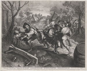 Lot 5240, Auction  124, Vorsterman I, Lucas, Der Streit um das Kartenspiel