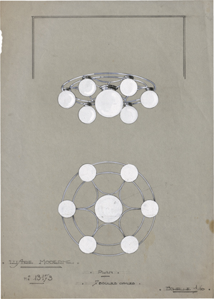 Lot 6832, Auction  124, Art Nouveau, Lustre Moderne