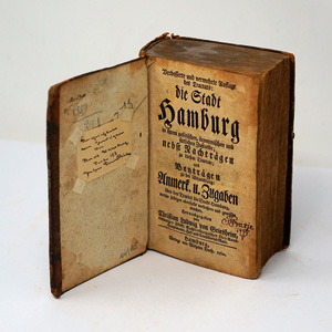 Lot 171, Auction  125, Griesheim, Christian Ludwig von, Verbesserte Auflage des Tractats: Die Stadt Hamburg. Hamburg, W. Drese, 1759-1760 