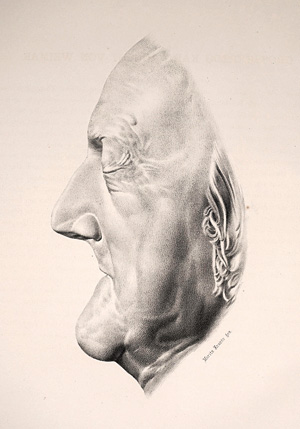 Lot 308, Auction  125, Carus, Carl Gustav, Neuer Atlas der Cranioskopie. Leipzig, Brockhaus, 1864. - Zweite vermehrte und verbesserte Auflage