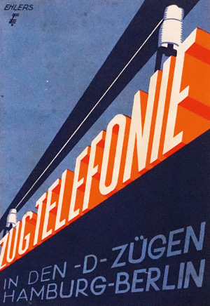 Lot 404, Auction  125, Mitropa, Zugtelefonie in den D-Zügen Hamburg-Berlin. Faltblatt der Mitropa. 1934