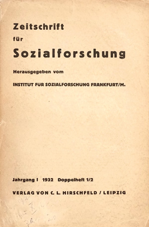 Lot 461, Auction  125, Zeitschrift für Sozialforschung, Jahrgang I-IX (alles). Leipzig, Paris, New York 1939-1942