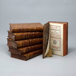 Lot 478, Auction  125, Mirabeau, Victor de Riquetti, L'Ami des hommes. Hamburg, C. Herold, 1760-1764