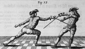 Lot 488, Auction  125, Doyle, Alexander, Neu alamodische ritterliche Fecht- und Schirmkunst. Nürnberg und Frankfurt, Paul Lochner, 1716