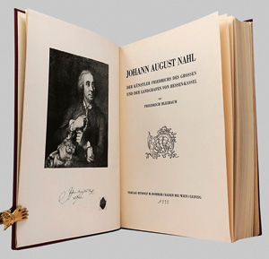 Lot 505, Auction  125, Bleibaum, Friedrich, Johann August Nahl. Baden bei Wien bzw. Leipzig, Rohrer, 1933. - Maßgebliche Monographie