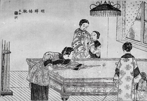 Lot 527, Auction  125, Guî qù tú, Bilder weiblicher Freuden. Leporello. Wohl China um 1930