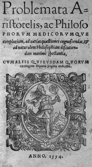 Lot 712, Auction  125, Aristoteles, Problemata Aristotelis. Frankfurt, D. Zöpfel, 1554