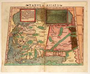 Lot 758, Auction  125, Münster, Sebastian, Tabula Asiae I. Kolor. Holzschnitt-Karte. 1542