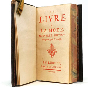 Lot 1523, Auction  125, Caraccioli, Louis-Antoine de, Le livre a la mode. Paris, J.-F. Bassompierre, um 1760. - Komplett in Rot gedruckte Satire