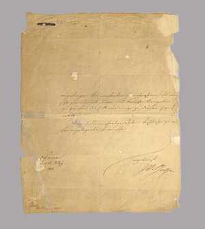 Lot 2015, Auction  125, Goethe, Johann Wolfgang von, Brief an J. W. Döbereiner.1821