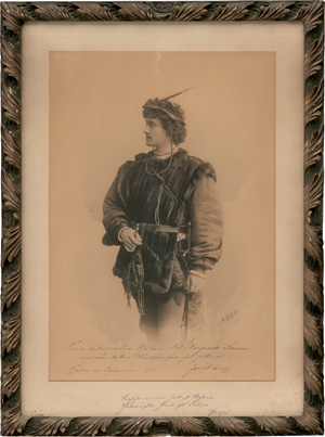 Lot 2157, Auction  125, Kainz, Josef, Großes Rollenfoto mit Zitat und Widmung. 1896