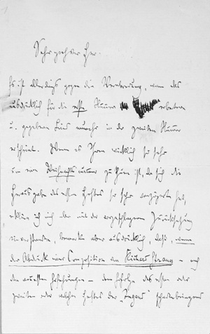 Lot 2186, Auction  125, Strauss, Richard, Früher Brief an die Zeitschrift "Jugend". 1896 + Beigaben