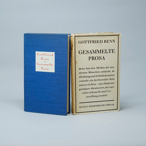 Lot 3034, Auction  125, Benn, Gottfried, Gesammelte Prosa. Potsdam, Kiepenheuer, 1928. – Erste Ausgabe