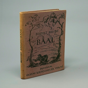 Lot 3046, Auction  125, Brecht, Bertolt, Baal. Potsdam, Gustav Kiepenheuer, 1922. - Erste Ausgabe des Erstlingswrkes