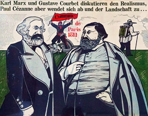 Lot 3124, Auction  125, Gorella, Arwed D., Karl Marx und Gustave Courbet diskutieren den Realismus. 1972. - 300 Exemplare.