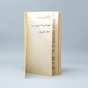 Lot 3192, Auction  125, Kerr, Judith, Als Hitler das rosa Kaninchen stahl. Ravensburg, O. Maier, 1987. – Widmungsexemplar