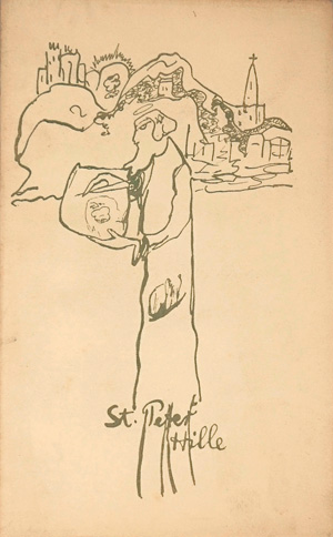 Lot 3213, Auction  125, Lasker-Schüler, Else, Briefe Peter Hilles. Berlin, P. Cassirer, 1921