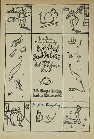 Lot 3308, Auction  125, Ringelnatz, Joachim, Kuttel Daddeldu. Berlin, A. R. Meyer, 1920. - Signiert.