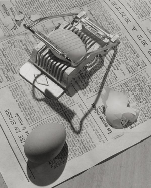 Lot 4109, Auction  125, Charpie, Jean, Still life with eggs and egg slicer