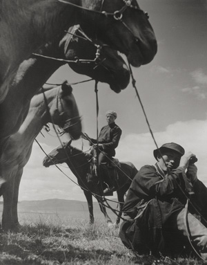 Lot 4143, Auction  125, Hensky, Herbert, Mongolian horse breeders