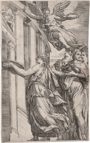 Lot 5011, Auction  125, Angolo, Giovanni Battista d', Die Vestalin Tuccia beweist ihre Keuschheit