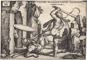 Lot 5016, Auction  125, Beham, Sebald, Herkules tötet Cacus